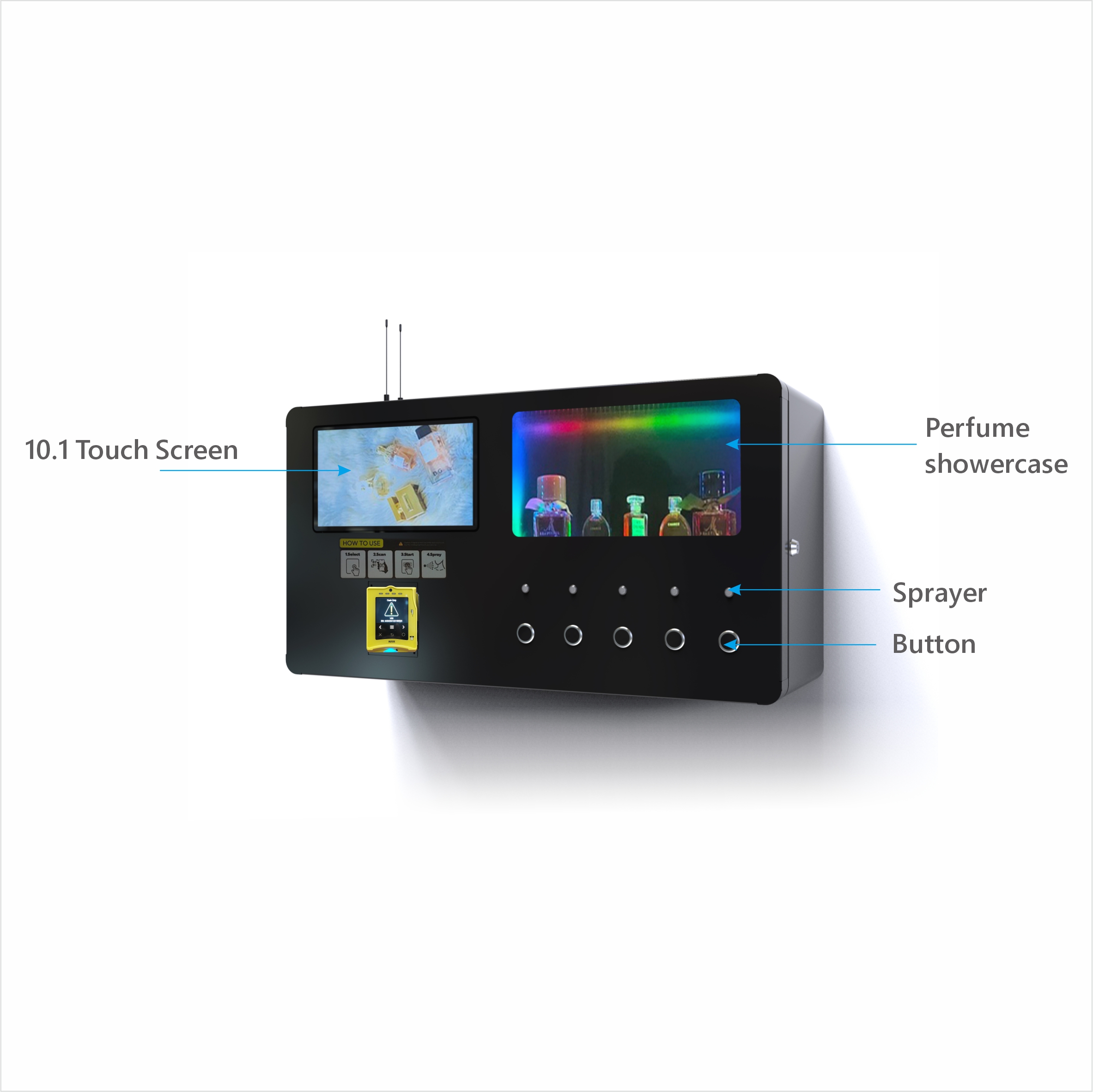 Compact perfume vending machine 2