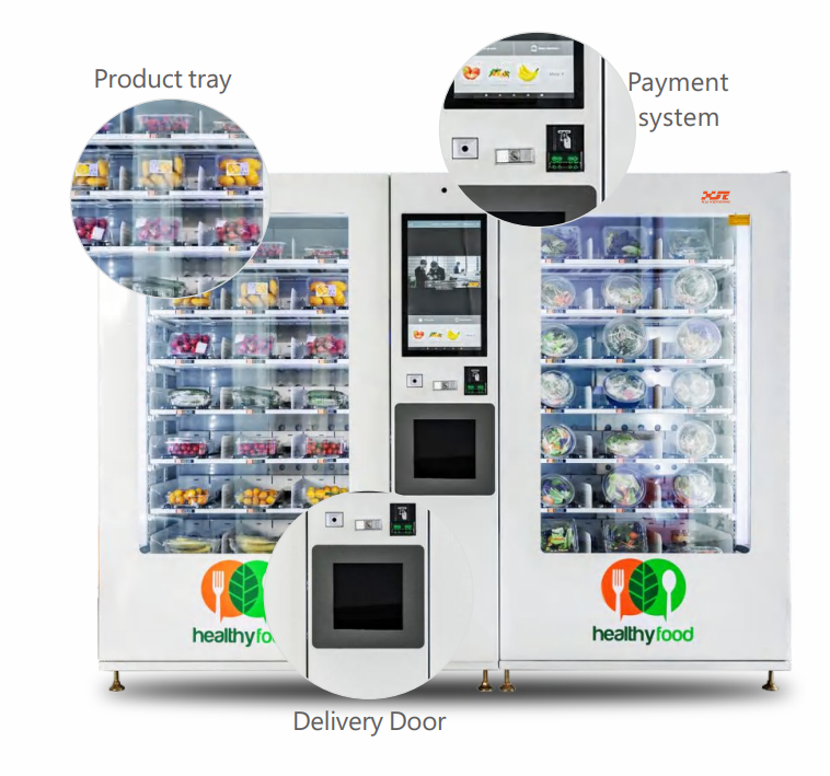 High-capacity healthy food vending machine 2
