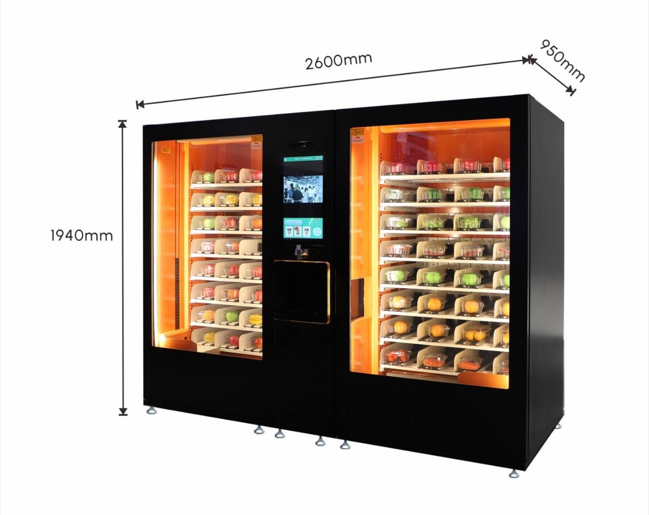 Hot and cold food dispenser 3