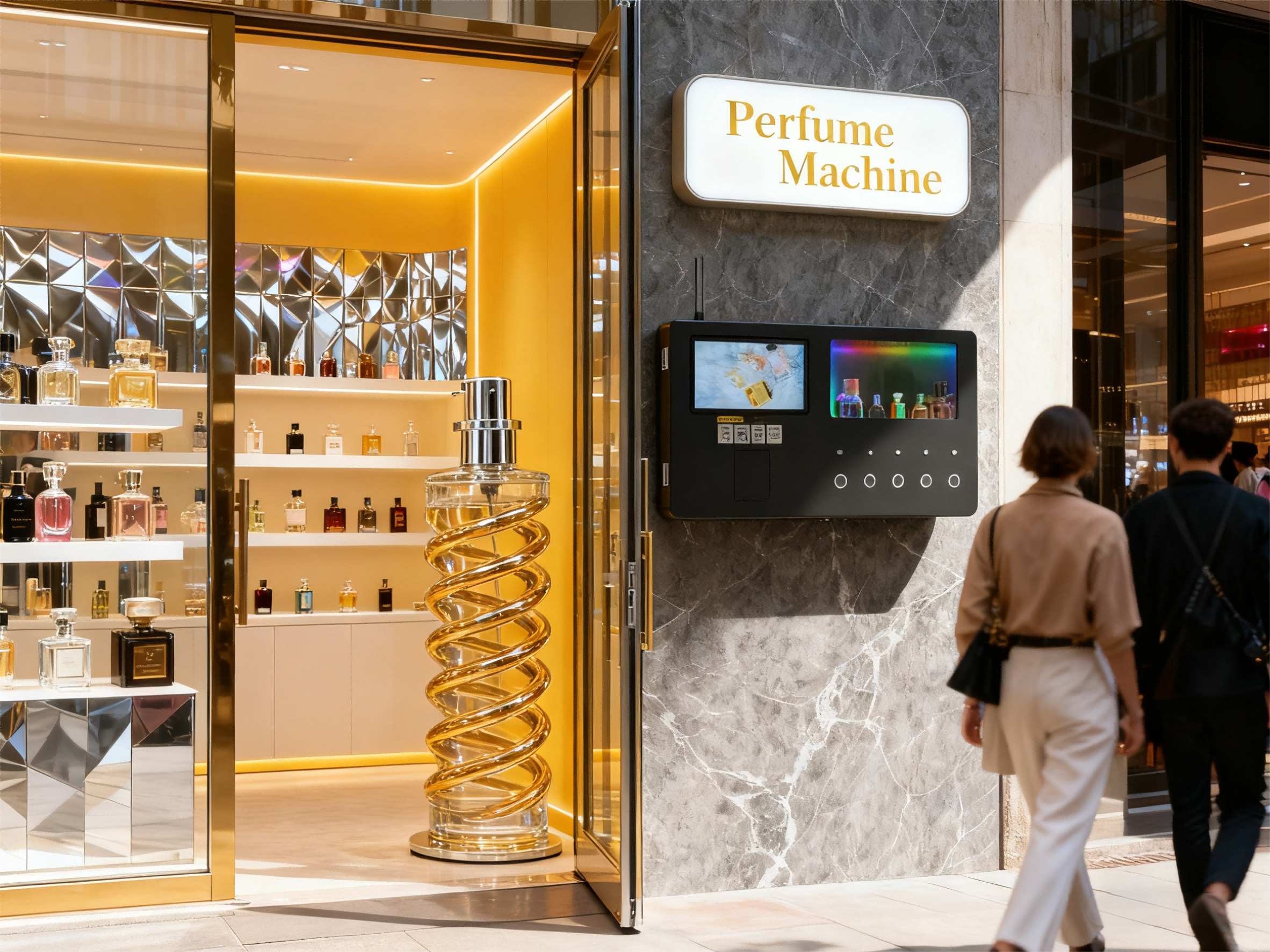 Compact perfume vending machine 3